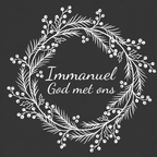 Raamsticker Immanuel God met ons