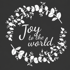 Raamsticker ‘Joy to the world'