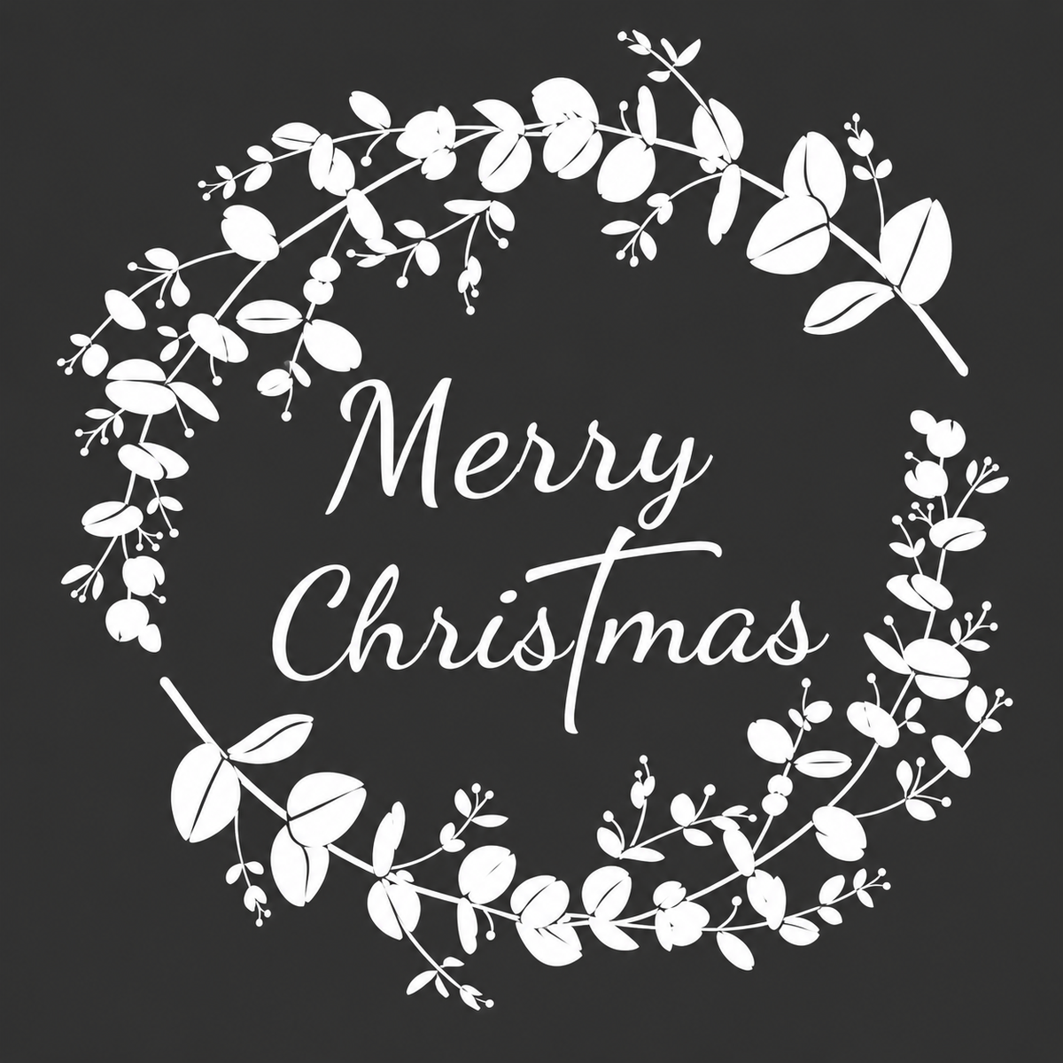 Raamsticker Merry Christmas