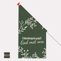 Immanuel God met ons kerstvlag