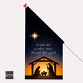O come let us adore him Christ the Lord kerstvlag