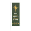 Vlaggenmast baniervlag Joy peace hope