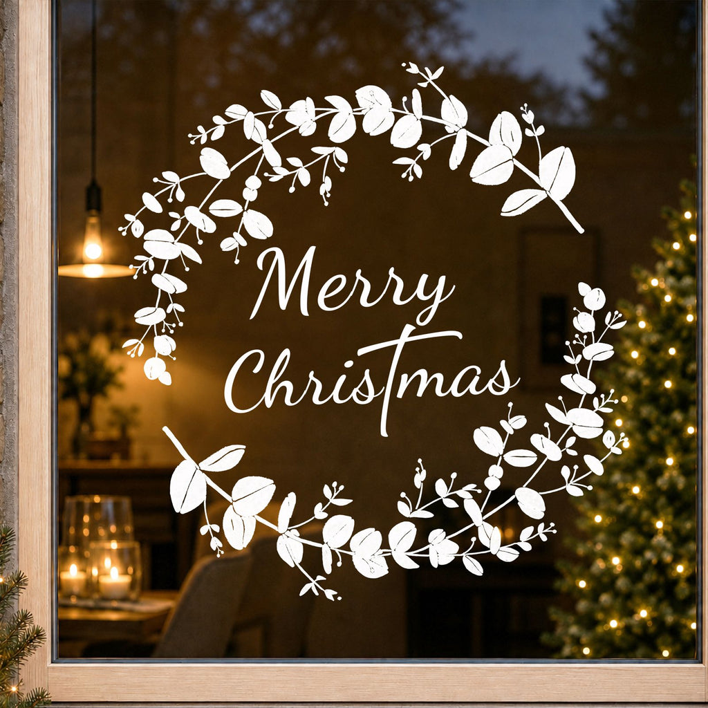 Raamsticker Merry Christmas