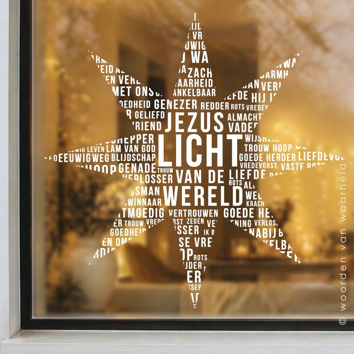 Raamsticker Ster "Licht"