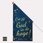 Kioskvlag Ere zij God in de hoge