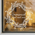 Raamsticker Immanuel God met ons