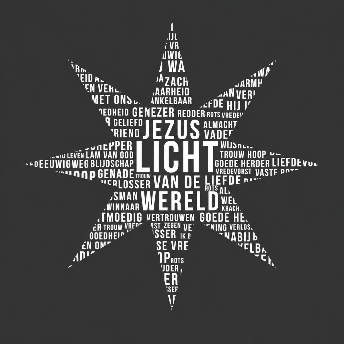 Raamsticker Ster "Licht"